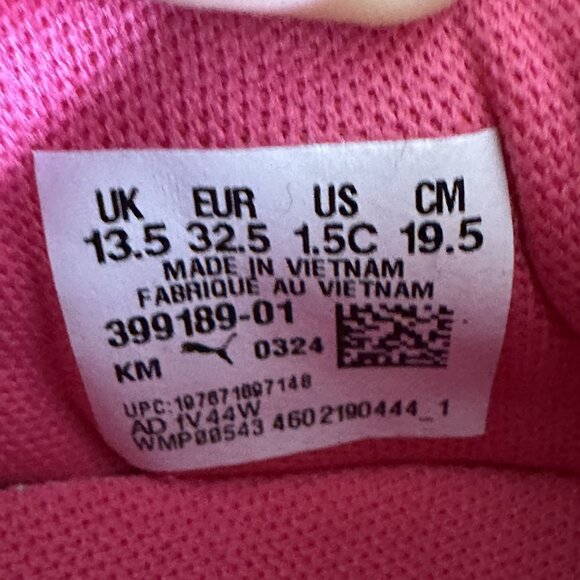 Puma One4All Kids size 1.5c Multicolored Slip On Shoes - Picture 9 of 9